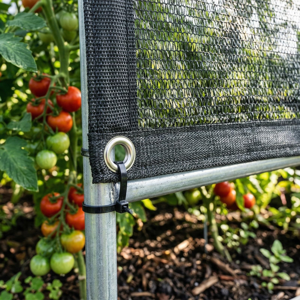 Royal Shade easy installation with two grommets for quick setup