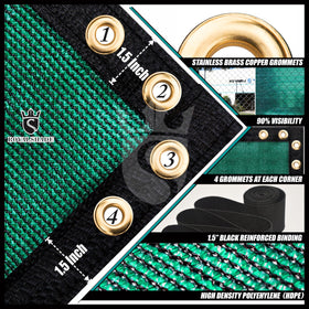 Royal Shade heavy-duty binding finishes the edges with reinforced strength.