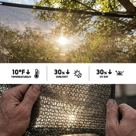 Royal Shade shade cloth with grommets for easy installation and secure shelter