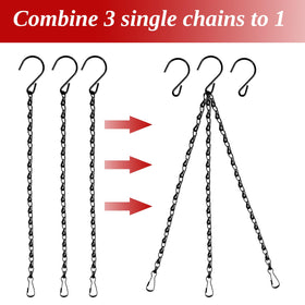 ROYHOO garden-hanging-setup demonstrates adjustable lengths for versatile suspensions