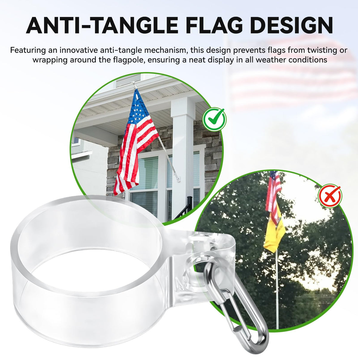 RPBKE bottom flag harness is easy to install and replace.