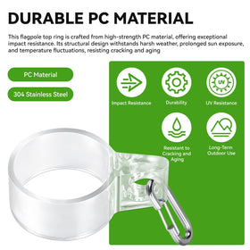 RPBKE top flag harness easy replacement requires no tools for quick maintenance.
