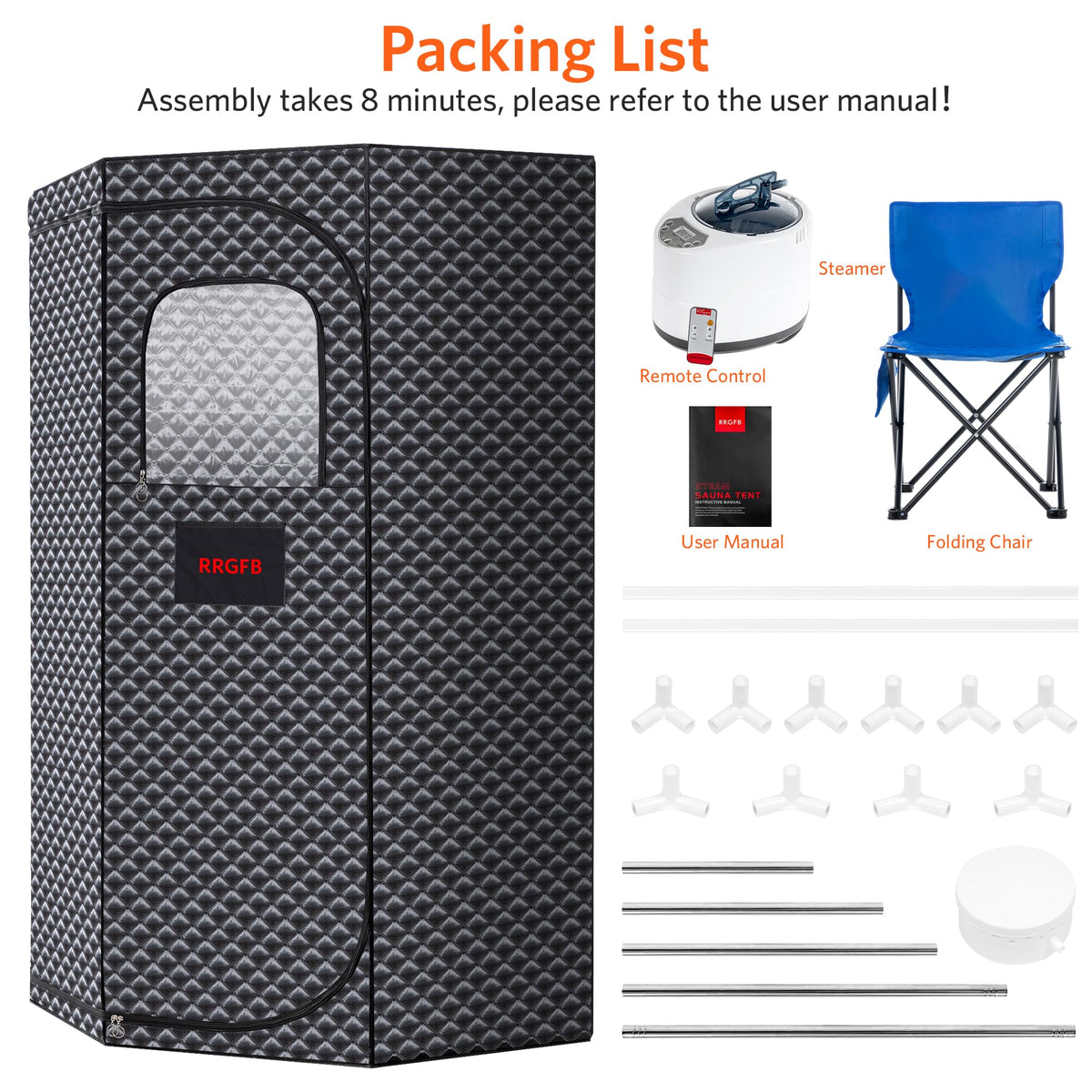 RRGFB portable sauna safety features ensuring worry-free sessions.