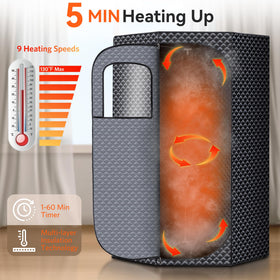 RRGFB portable sauna steamer 3L in action delivering quick warm steam.