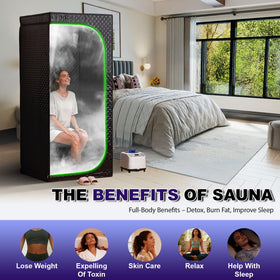 RRGFB portable foldable sauna tent for easy setup and storage