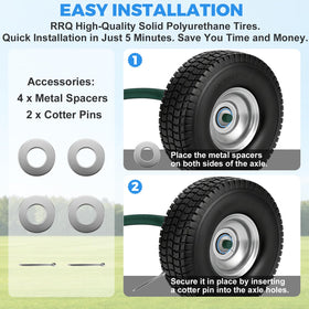 RRQ 5/8-inch axle bore and bearing setup on a wheel