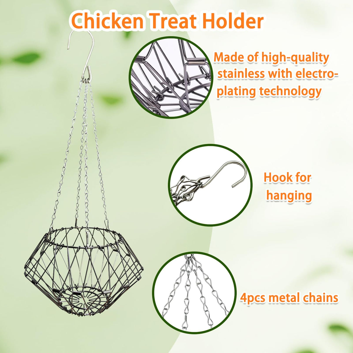 RRQKMBO foldable design saves space in the coop