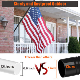 RSOTC adjustable flag pole from 1.2 to 6 ft fits multiple flags