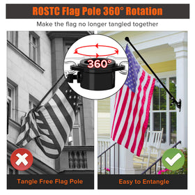 RSOTC stainless steel flag pole for rugged outdoor use