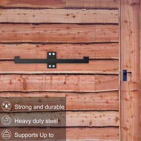 RTOSY garage tool rack keeps handles, hoses, and accessories neatly organized