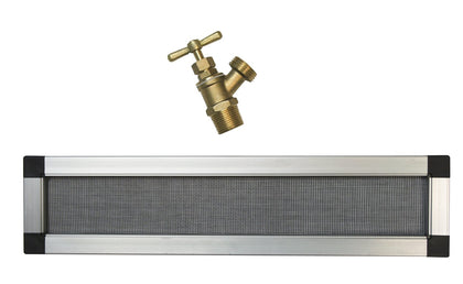 RTS Home Accents Replacement Rain Barrel Screen and Brass Spigot Kit keeps water clean for plants