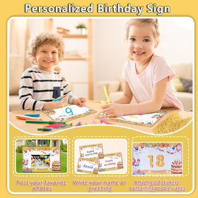 Rtshuok personalized writable display board enables custom greetings