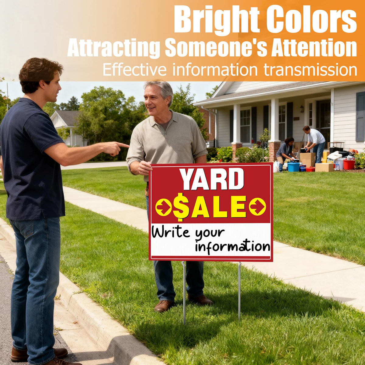 Rtshuok all-weather yard signs resist rain and sun to last multiple events.