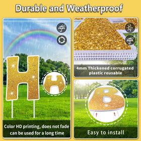 Rtshuok yard sign stakes ensure quick, stable lawn setup