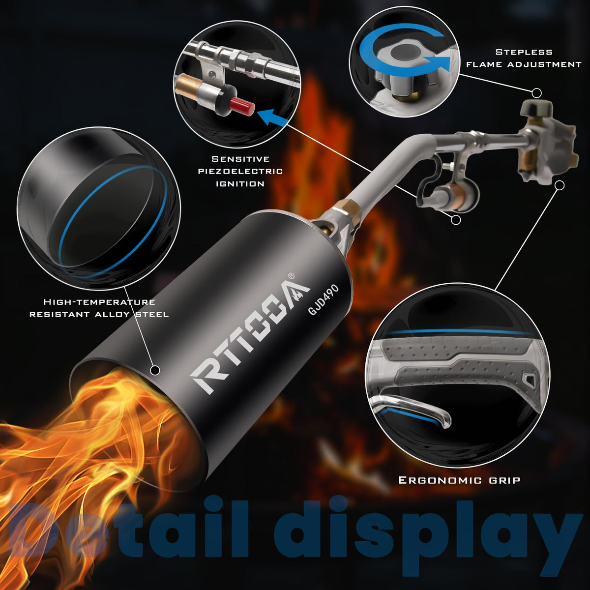 RTTOOA 10ft hose providing flexible reach for large projects