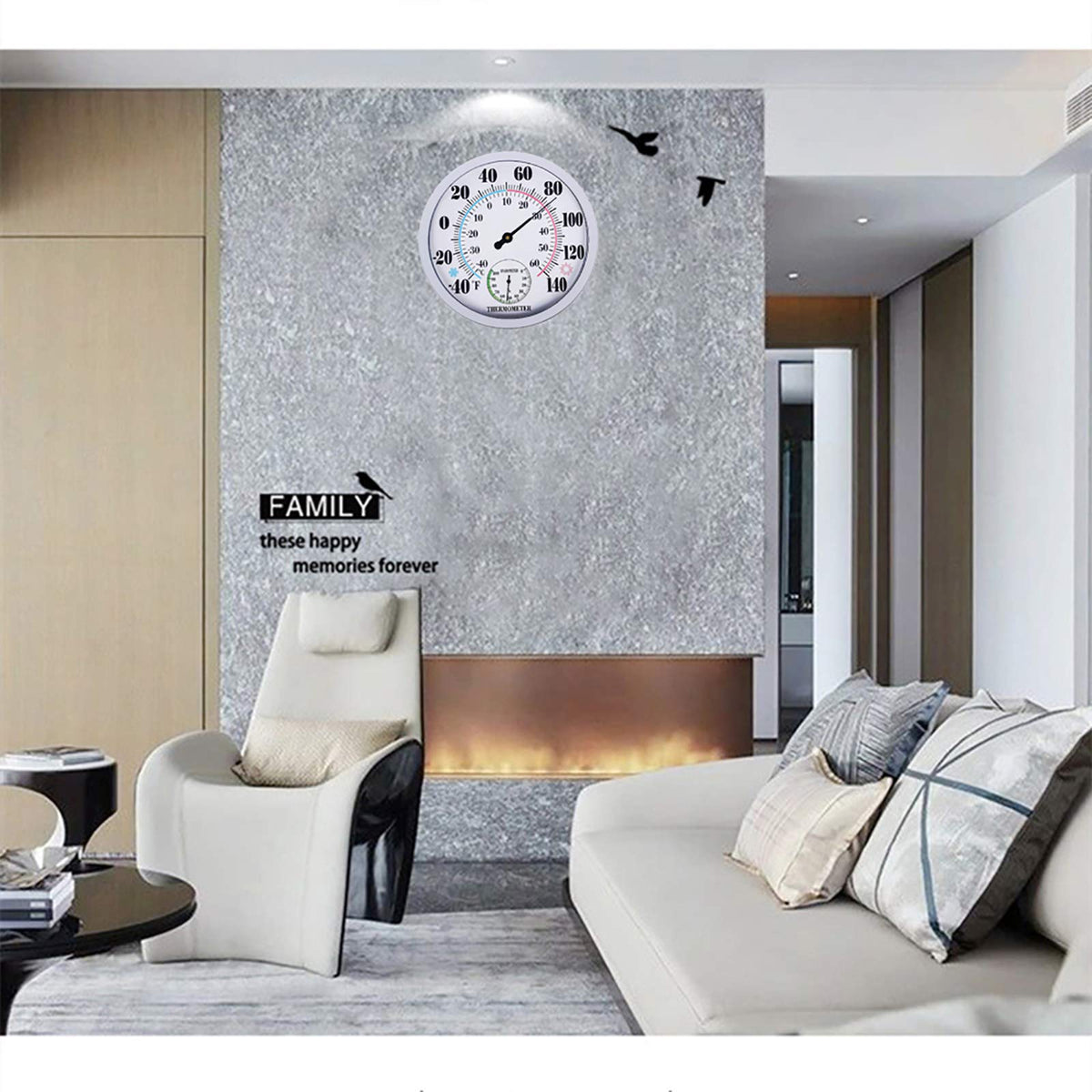 RTWAW waterproof design suits indoor and outdoor spaces like patio or garage.