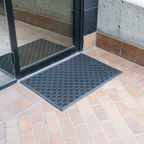 Rubber-Cal Dura-Scraper Drainage mat made with eco-friendly natural and reclaimed rubber.