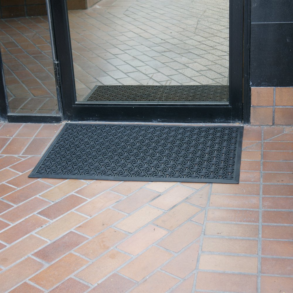 Rubber-Cal Dura-Scraper Drainage mat durable for heavy-traffic commercial settings.