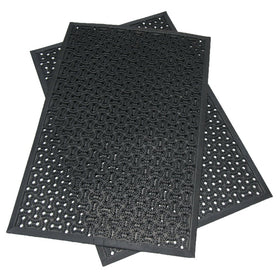 Rubber-Cal Dura-Scraper Drainage mat texture close-up highlights durable anti-slip grip.