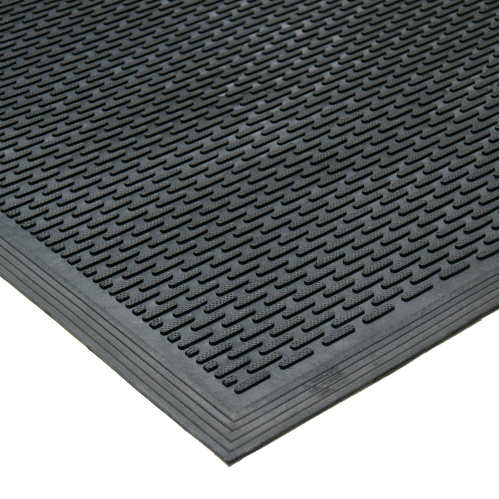 Rubber-Cal Dura-Scraper Linear moisture-scraping action keeps entryways dry.