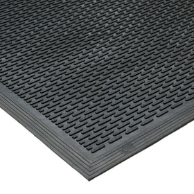 Rubber-Cal Dura-Scraper Linear moisture-scraping action keeps entryways dry.