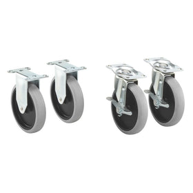 Rubbermaid heavy-duty adaptable cart casters—close-up of mobility and durability.
