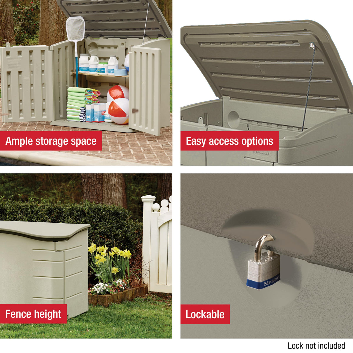 Rubbermaid exterior texture close-up reveals UV-resistant resin finish for lasting shade and tone