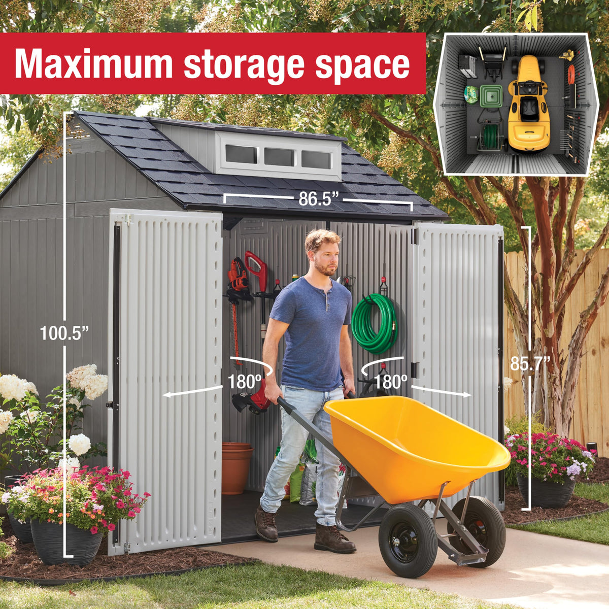 Rubbermaid rain gutter aids water management year-round