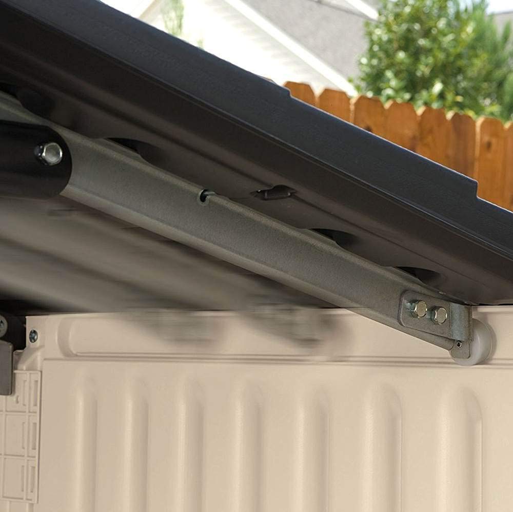 Rubbermaid Slide-Lid Shed double-wall construction adds durability