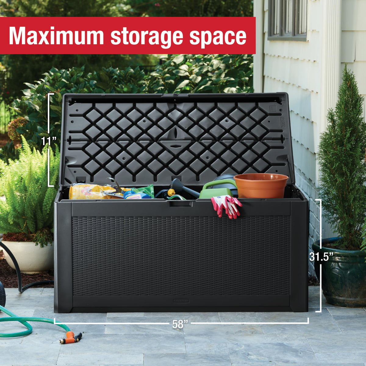 Double-wall construction adds strength for tools and gear.