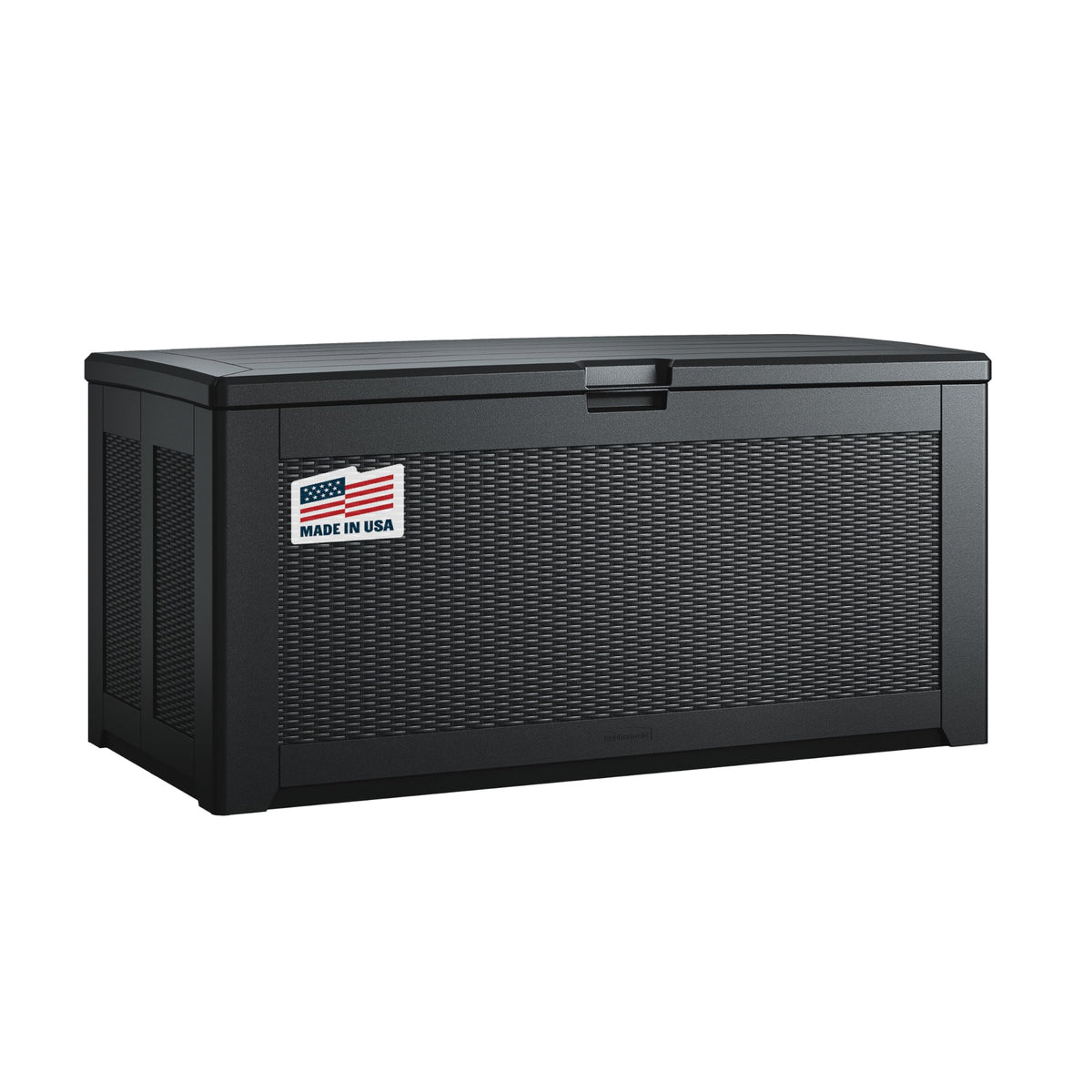 Top surface doubles as seating or a side table.