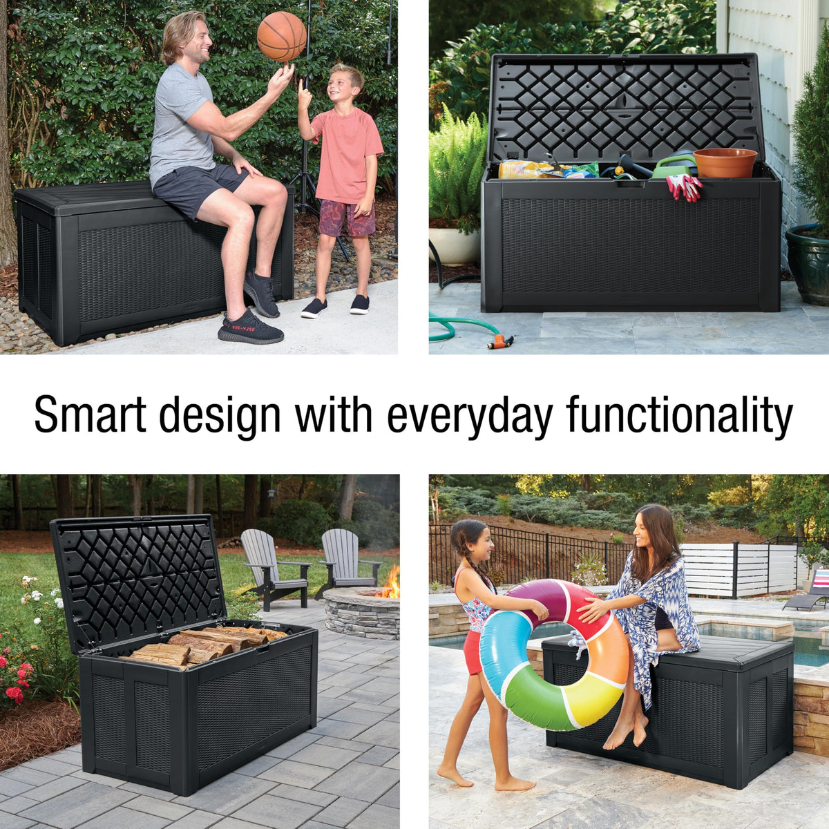 Universal design blends with outdoor decor for any yard.