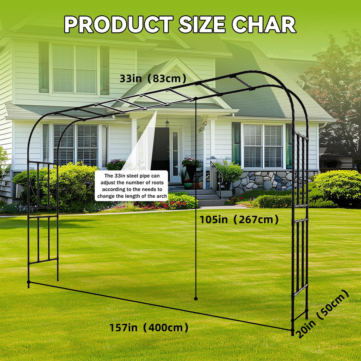 RUCOIN ground-insert arch shows stable 7-inch footing