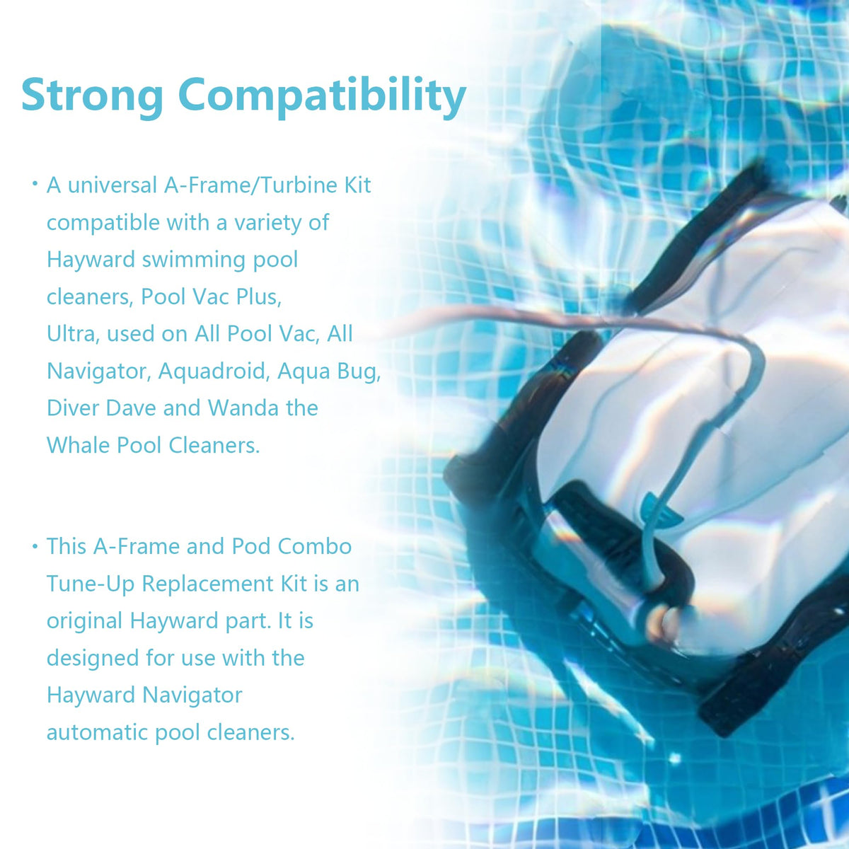 AXV621DAT kit compatible with Pool Vac and Navigator models