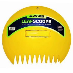 Rugg Original Leaf Scoops overview showing dual-hand design for easy yard cleanup