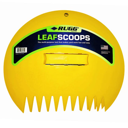 Rugg Original Leaf Scoops overview showing dual-hand design for easy yard cleanup