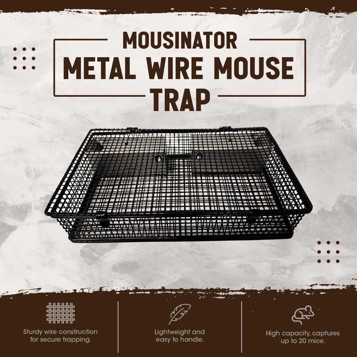 Rugged Ranch Mousinator with open drawer for easy monitoring of catches