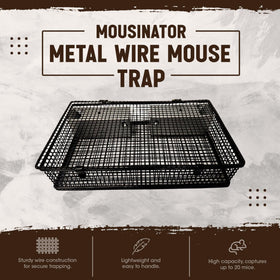 Rugged Ranch Mousinator with open drawer for easy monitoring of catches