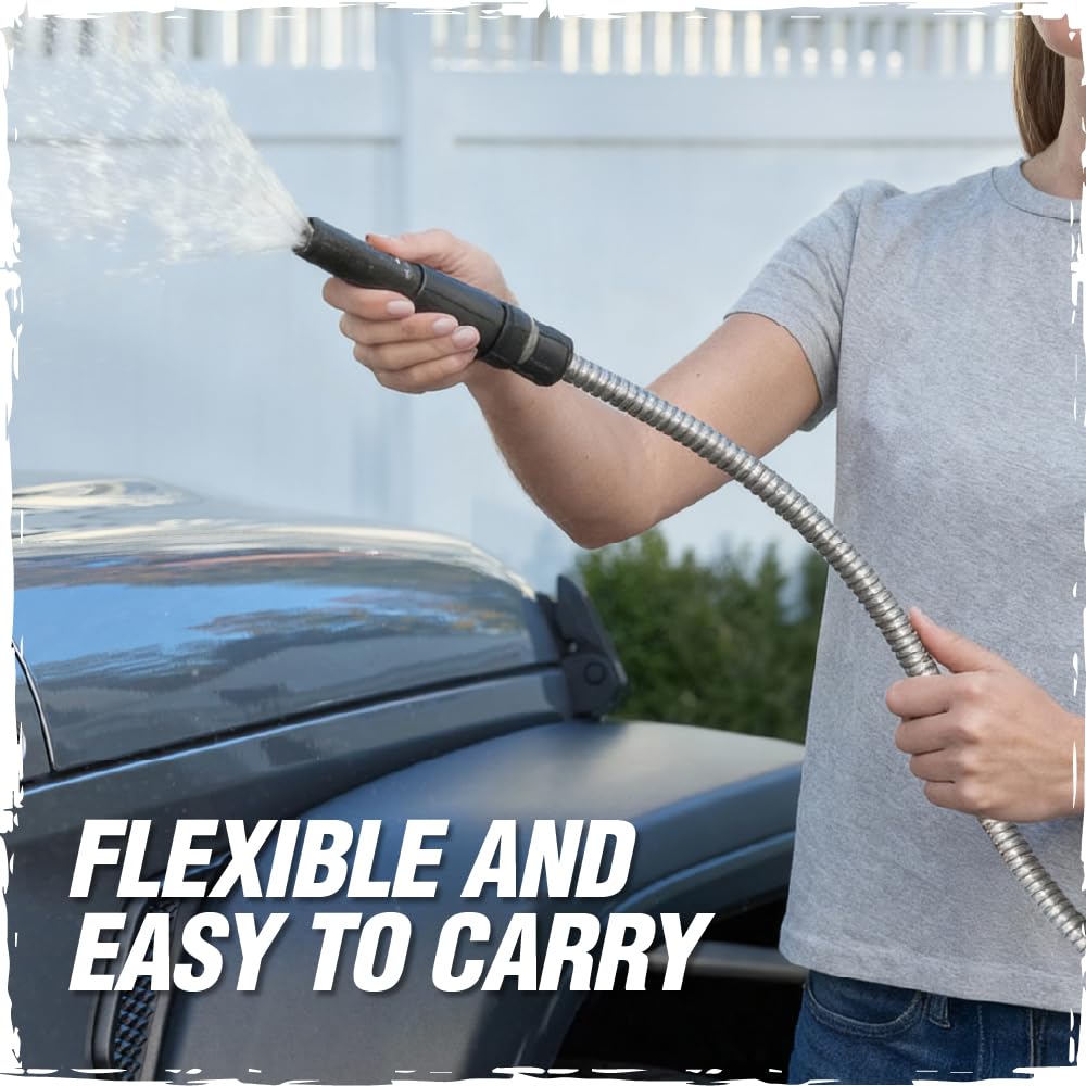 Rugged Rhino adjustable nozzle provides versatile spray control for tasks