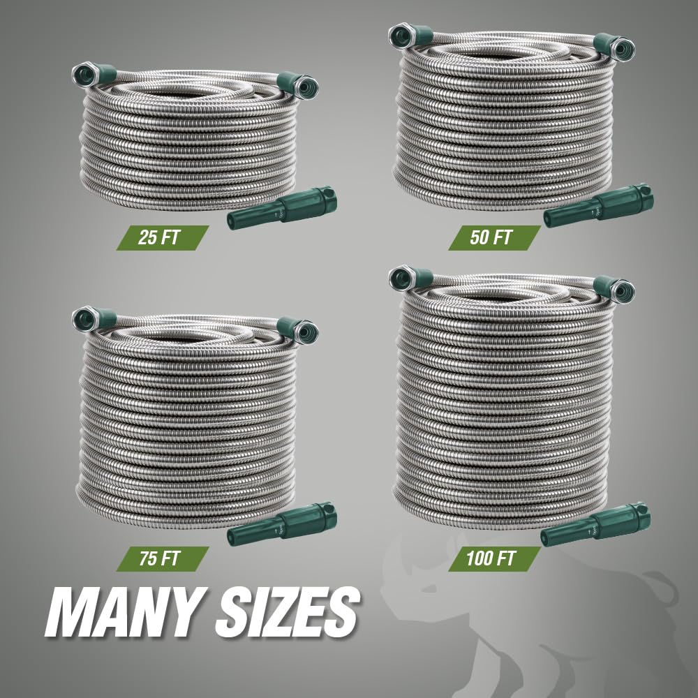 RUGGED RHINO ideal yard hose for cleaning driveways and siding