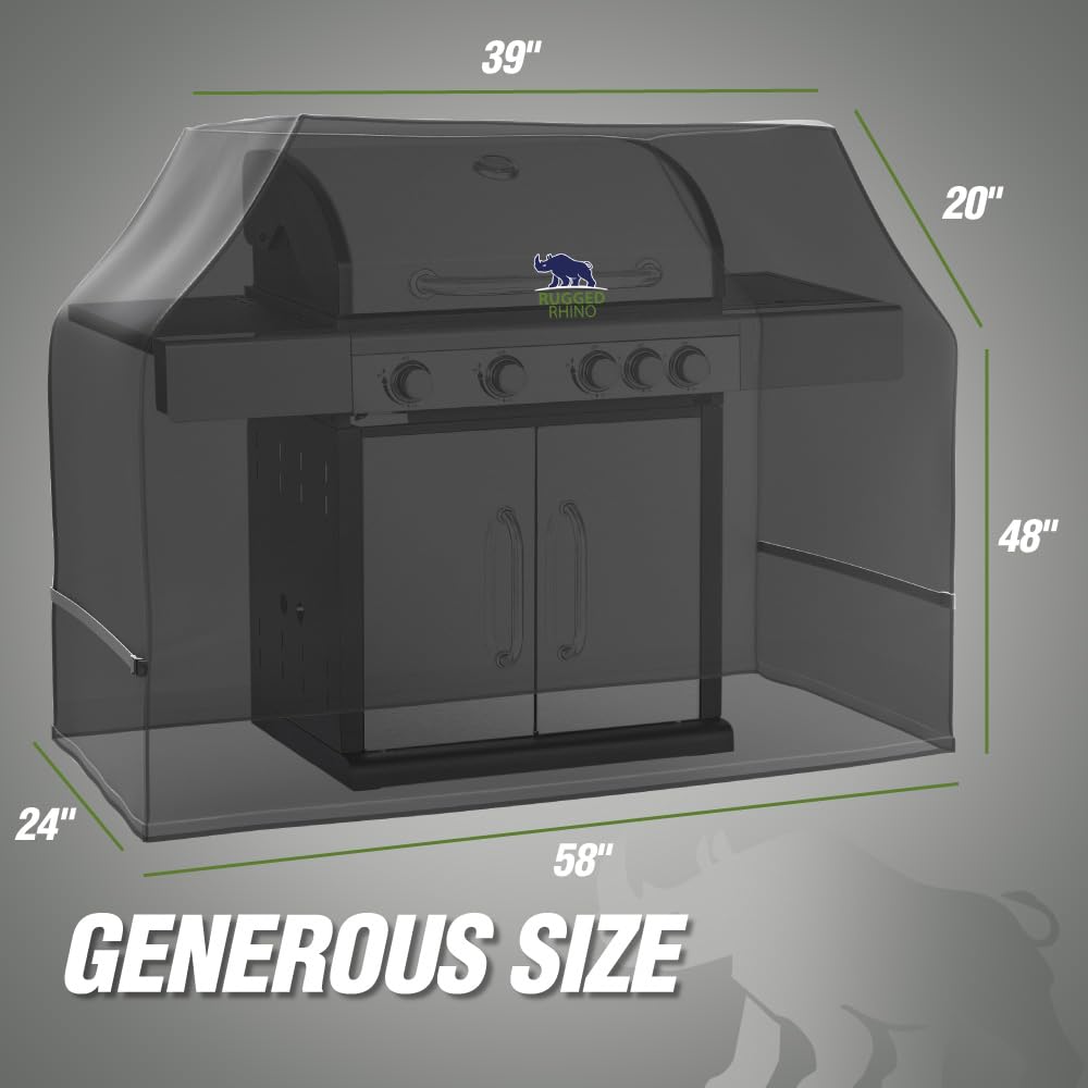 Rugged Rhino PVC-laminated fabric extends water resistance and longevity.