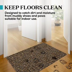 RugMast Waterproof Backing Detail demonstrates slip-resistant support for a safe indoor doorway.
