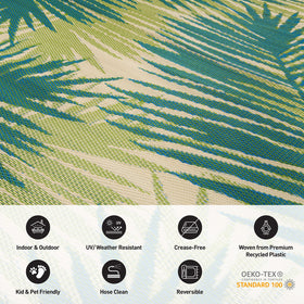 Rugshop indoor-outdoor durable rug suitable for sunrooms, patios, and RVs.