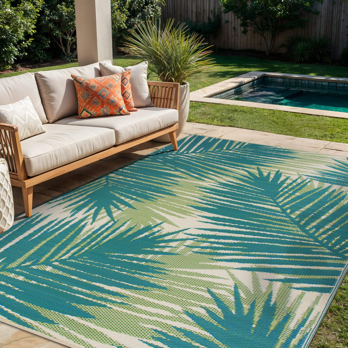 Rugshop kid and pet friendly rug; safe for family spaces.