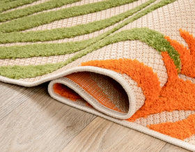 Rugshop Lucca flat-weave pattern delivers easy maintenance outdoors.
