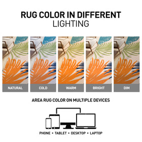 Rugshop Lucca modern floral design elevates indoor or outdoor area.
