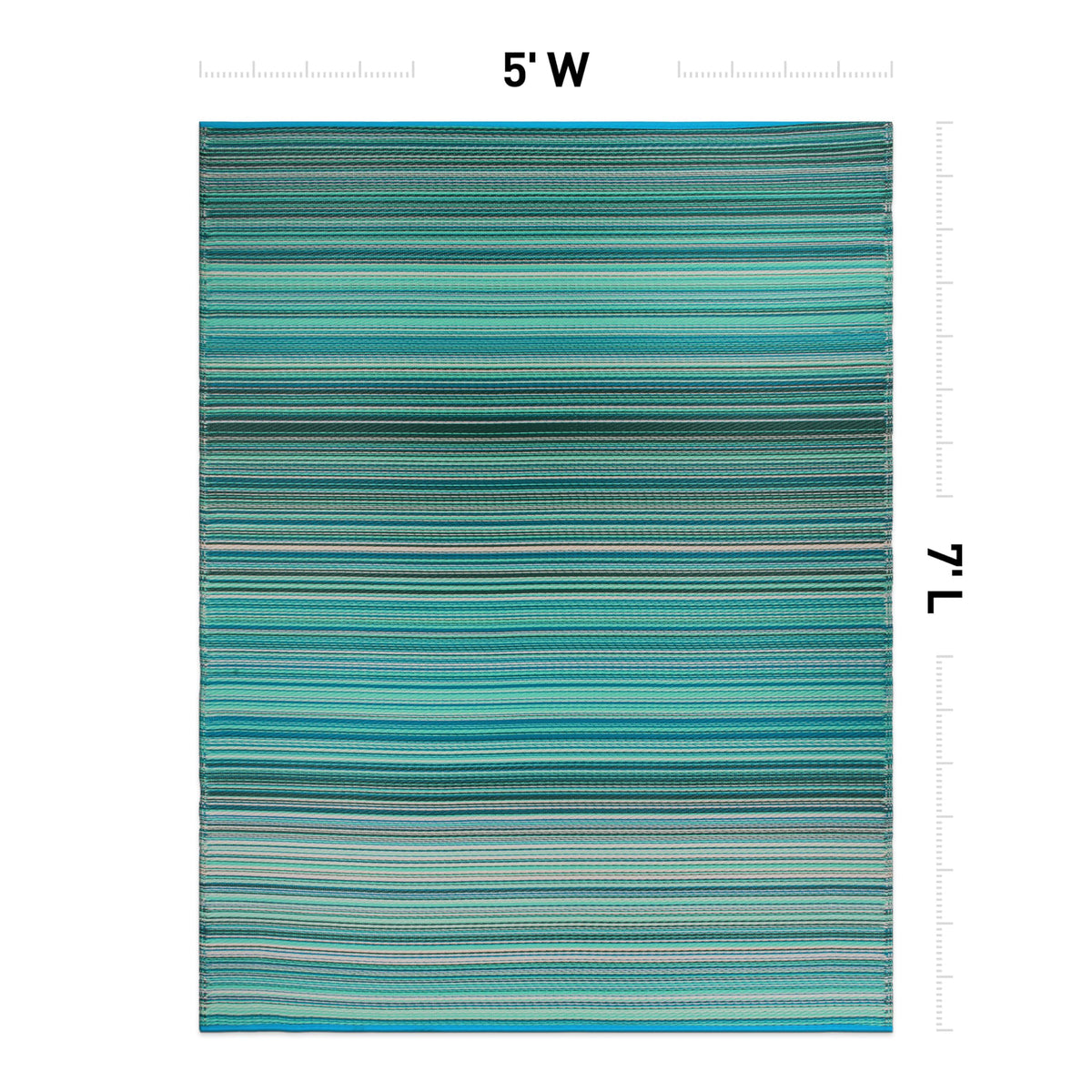Rugshop waterproof crease-free rug, easy to clean for decks and camping trips.