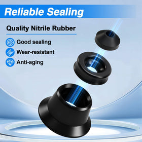 RUHUALIFE brass gasket and nut for strong seal and corrosion resistance