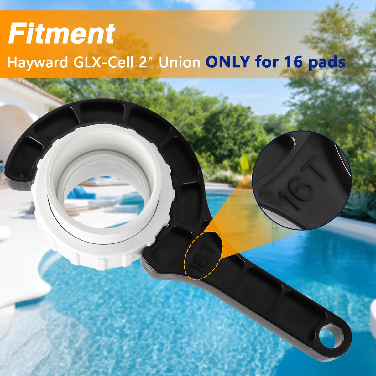 RUHUALIFE compact design fits in toolboxes for pool maintenance.