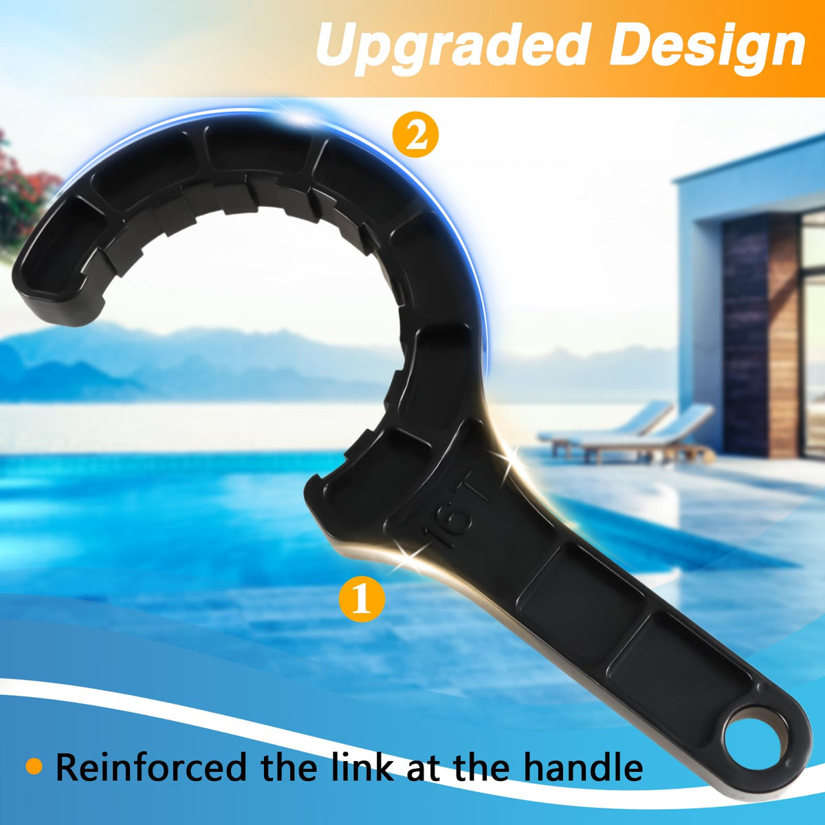 Fits Hayward GLX-Cell 2-inch Union for quick compatibility.